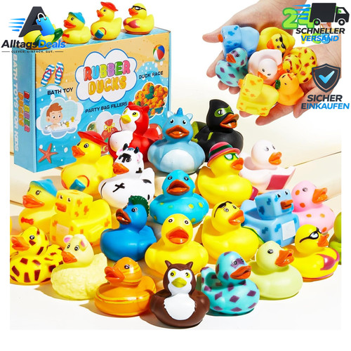 Badeenten set stück gummi - set, 24