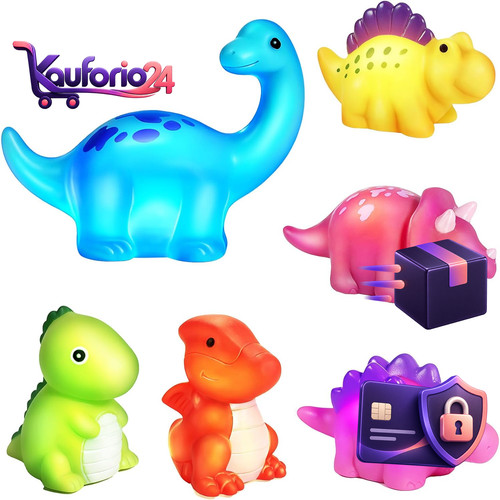 Badespielzeug dino stück - dino, 6