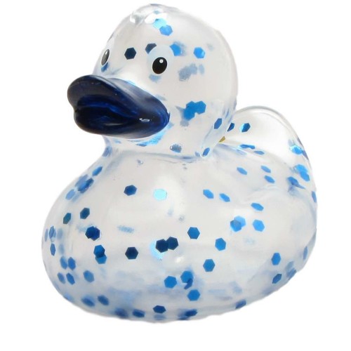 Badeente glitzer blau - badeente,